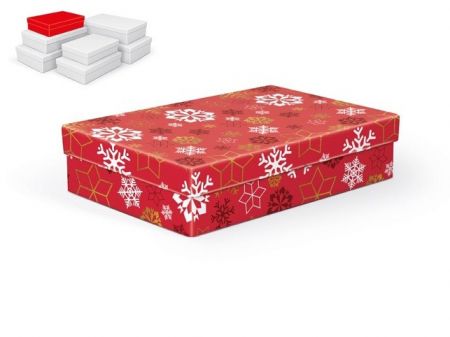 Krabice dárková vánoční A-V006-B 26x17x6cm