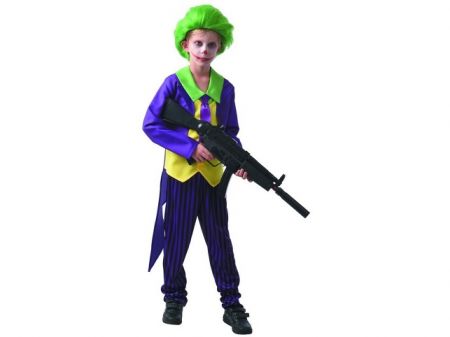 Šaty na karneval - Šílená klaun, 120-130cm
