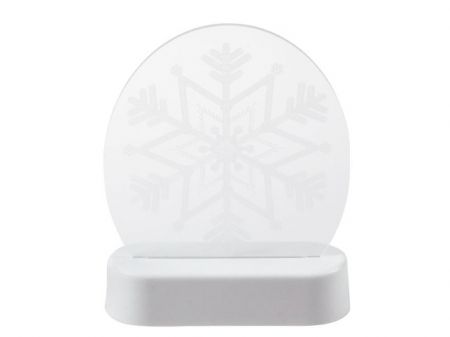 Dekorace svítící acrylyc snowflake 13x17,2x5cm H-001