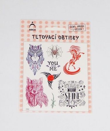 Dětské tetovací obtisky dívčí ornamenty 02