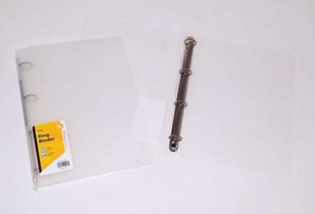 Pořadač čtyřkroužkový A4 0,7mm transparentní
