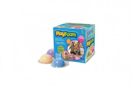 PlayFoam® Modelína/Plastelína kuličková se třpytkami mix barev na kartě 10x4cm