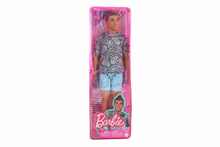Barbie model ken - tričko s kašmírovým vzorem HJT09