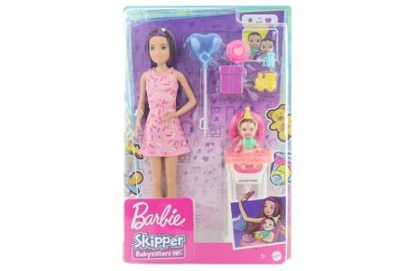 Barbie Chůva herní set - narozeniny GRP40
