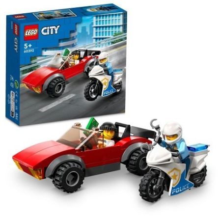 LEGO 60392 Honička auta s policejní motorkou