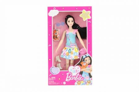 Barbie Moje první Barbie panenka - černovláska s liškou HLL22