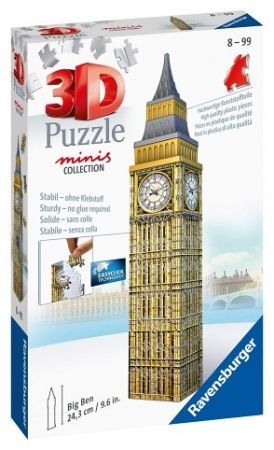 Puzzle 3D Mini budova - Big Ben - položka 54 dílků