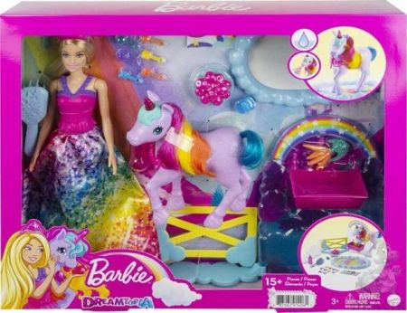 Barbie princezna a duhový jednorožec herní set