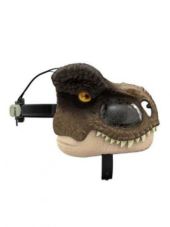 Jurský svět t-rex maska na obličej se zvuky