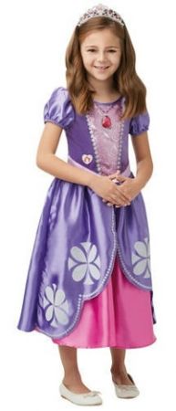 Kostým Sofie První fialové šaty DeLuxe