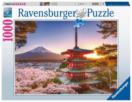 Puzzle Rozkvetlé třešně v Japonsku 1000 dílků