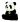 Plyšová MiYoni panda sedící 25 cm