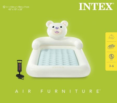 Nafukovací cestovní postel pro děti Medvěd
