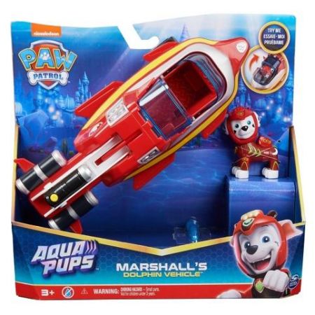 Tlapková patrola Aqua vozidla s figurkou Marshall