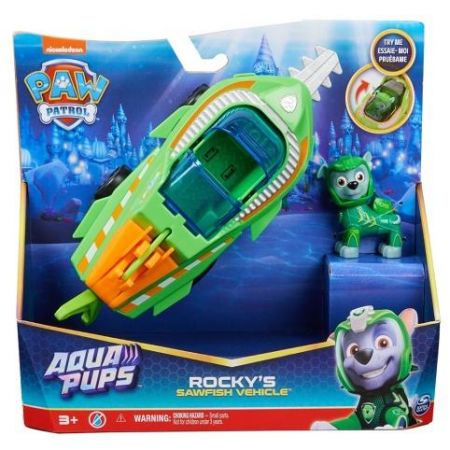 Tlapková patrola Aqua vozidla s figurkou Rocky