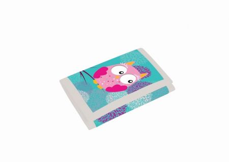 Dětská textilní peněženka Sova 3-58617