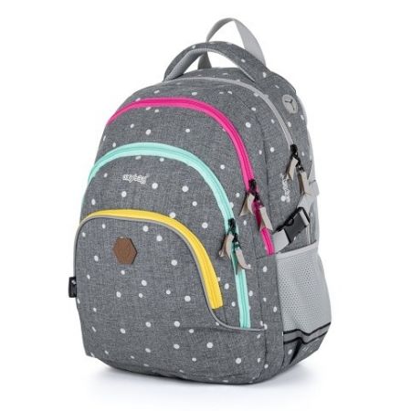 Studentský batoh OXY SCOOLER Grey dots