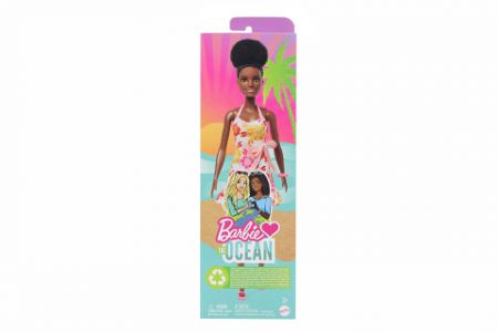 Barbie Love ocean panenka - pruhované šaty HLP93