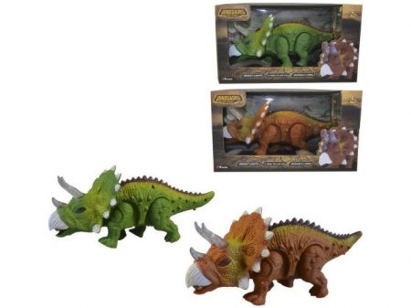 Dinosaurus na baterie světlo a realistický zvuk 21cm 2 druhy