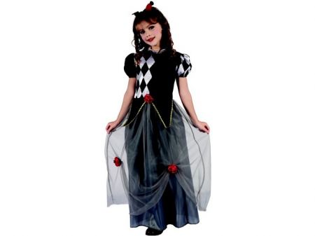 Šaty na karneval - princezna šašek, 120 - 130cm