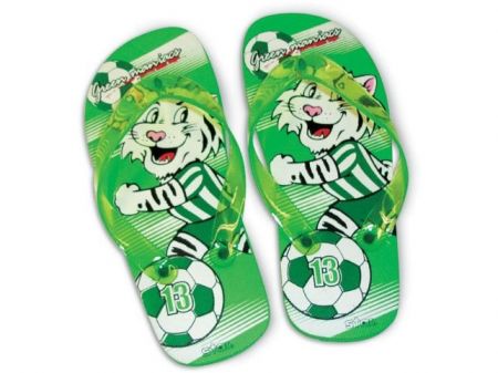 Sandály - tygr fotbalista, velikost 28-34, zelené