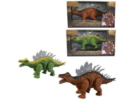 Dinosaurus na baterie, světlo, realistický zvuk, pohyb dopředu, 11 x 22 x 6 cm