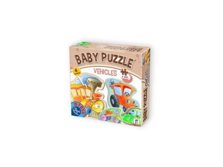 DTOYS Puzzle Baby - dopravní prostředky ,4 ks