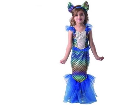 Šaty na karneval - mořská panna, 80 - 92 cm