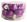 Sada skleněných baněk fialových 2 cm, 12 ks