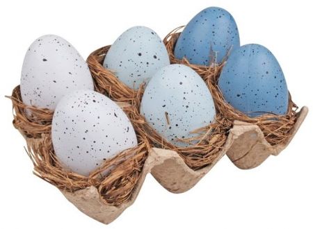 Vajíčka v hnízdě na platu, 6 cm