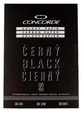 Uhlový papír CONCORDE A4, 100 listů, černá