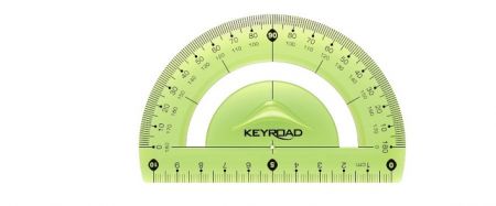 Úhloměr KEYROAD 10cm, ohebný, zelené