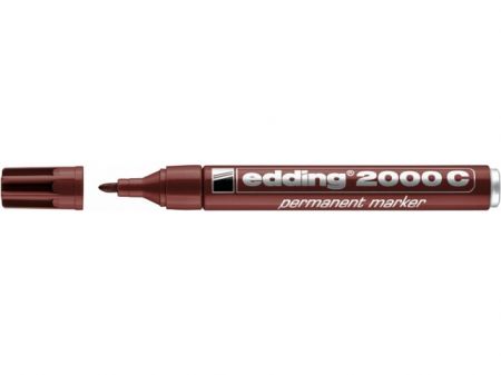 Permanentní popisovač EDDING 2000 C, hnědý