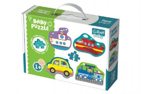 Puzzle baby Dopravní prostředky v krabici 27x19x6cm 12m+