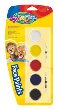 Colorino Kids Barvy na obličej 5ks 