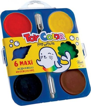 Vodové barvy KORAL Toy Color Maxi 6 barev
