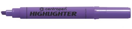 CENTROPEN Highlighter zvýrazňovač 8552 fialový klínový hrot seříznutý