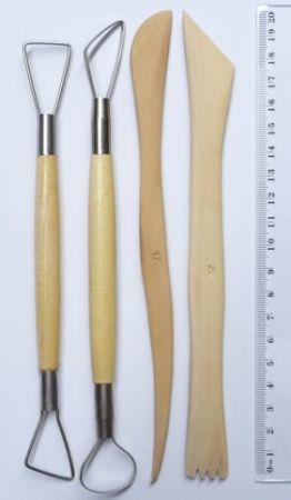 Modelovací dlátka dřevěná 4ks