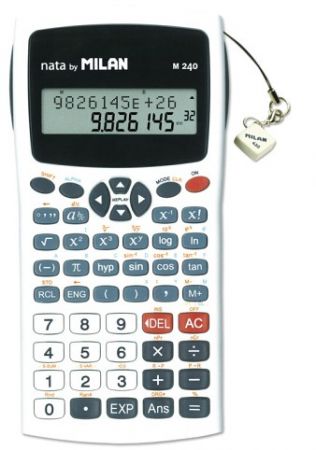 Kalkulačka Milan 159110 WBL šedá vědecká