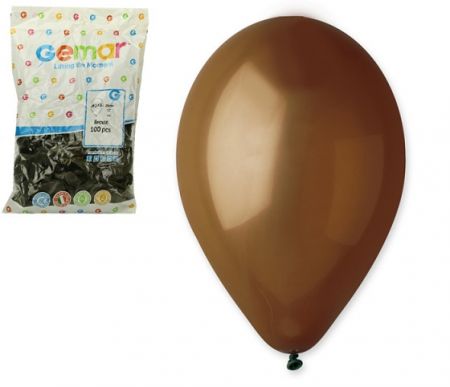 Nafukovací balónek hnědý 26cm 10&quot;