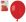 OB balónky G90/05 10 balónků 26cm červená
