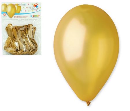 OB balónky GM90 - 10 balónků 26cm metalická zlatá