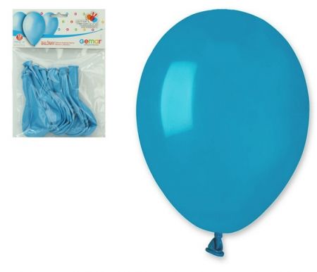 Balónky 10 ks obyč. modré světle