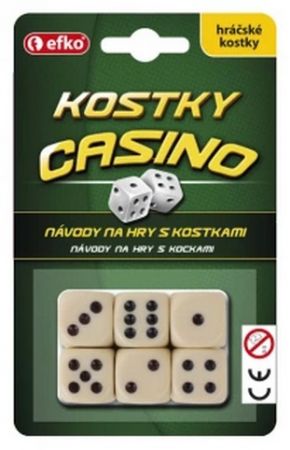EFKO Hrací kostky Casino - keramické