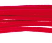 Žinylka chlupaté modelovací drátky 29cm,16ks - 04. červené