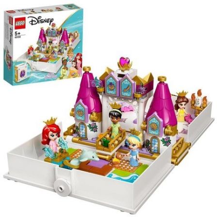 LEGO 43193 Ariel, Kráska, Popelka a Tiana a jejich pohádková kniha dobrodružství
