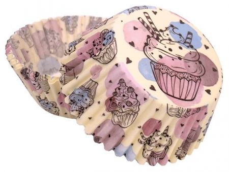 Formičky na muffiny a cupcakes 50ks s motivem muffinu 