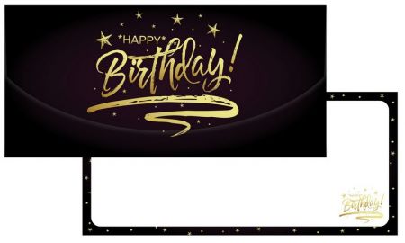 Dárková obálka na peníze nebo poukázky s nápisem Happy Birthday 