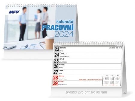 Kalendář 2024 stolní Pracovní