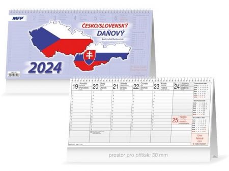 Kalendář 2024 stolní Česko/slovenský